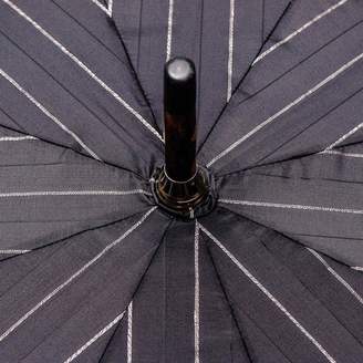 Black and White Pin Stripe Luxury Umbrella