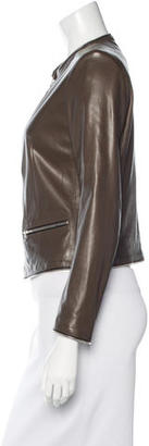 Sylvie Schimmel Zip-Accented Leather Jacket