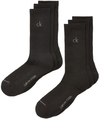Calvin Klein Men's Athletic Performance Crew Socks 6-Pack - ShopStyle