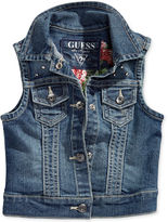Thumbnail for your product : GUESS Little Girls' Embroidered Denim Vest
