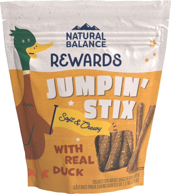 Natural Balance Rewards Jumpin' Stix with Real Duck Dog Treats, 4-oz bag