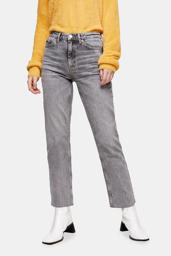 topshop sand straight jeans