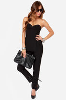 Thumbnail for your product : TFNC Staley Black Strapless Jumpsuit