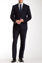 Thumbnail for your product : Kenneth Cole New York Solid Navy Two Button Notch Lapel Wool Suit