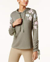 Thumbnail for your product : INC International Concepts Embroidered Ruched-Sleeve Hoodie, Created for Macy's