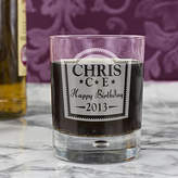 Thumbnail for your product : The Letteroom Personalised Brandy Design Glass