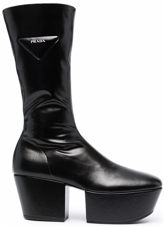prada white boots