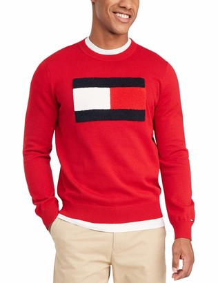 red tommy hilfiger pullover