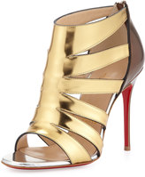 Thumbnail for your product : Christian Louboutin Beauty K Metallic Cage Red Sole Sandal