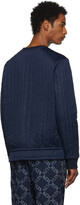 Thumbnail for your product : Valentino Navy Nylon Crewneck Sweater