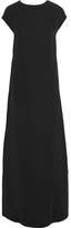Thumbnail for your product : Valentino Open-back Draped Silk-cady Gown - Black