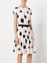Thumbnail for your product : Diesel star detail pleated dress
