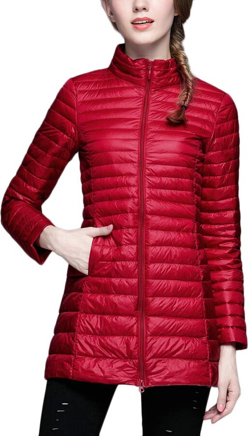 GELing Women's Ultra Lightweight Packable Down Puffer Jacket Padded