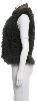 Chloé Leather & Shearling Vest