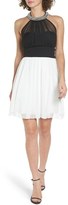 Thumbnail for your product : Speechless Women's Embellished Colorblock Skater Dress