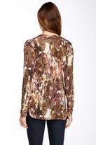 Thumbnail for your product : Weston Wear Stacey Printed Long Sleeve Wrap Blouse