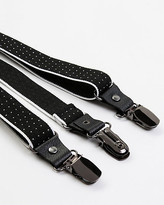 Thumbnail for your product : Le Château Leather & Elastic Suspenders
