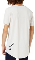Thumbnail for your product : Topman Men's Ripped Longline Crewneck T-Shirt