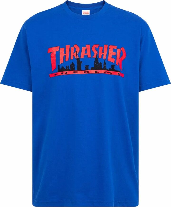 Supreme x Thrasher Skyline logo-print T-shirt