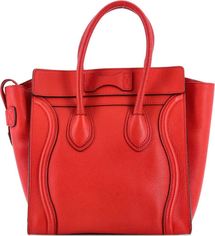 Céline Pre-Owned Luggage Bag Grainy Leather Micro tote bag