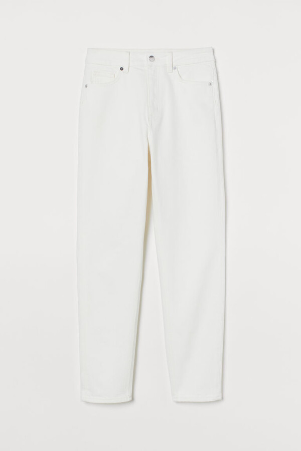 h and m white jeans