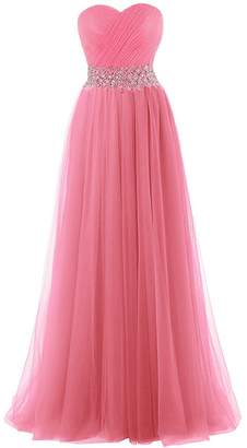 YanLian Women's Sweetheart Tulle Cocktail Dress Bridesmaid Dresses Prom Gowns US18w