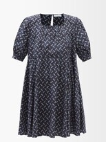 Thumbnail for your product : Merlette New York Eemnes Batik-print Cotton-poplin Mini Dress - Navy Print