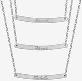 Thumbnail for your product : Fine Jewelry Personalized Sterling Silver 3-pc. Name Bar Pendant Necklace Set