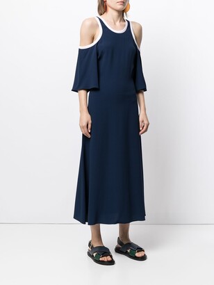 Marni Cold-Shoulder Midi Dress