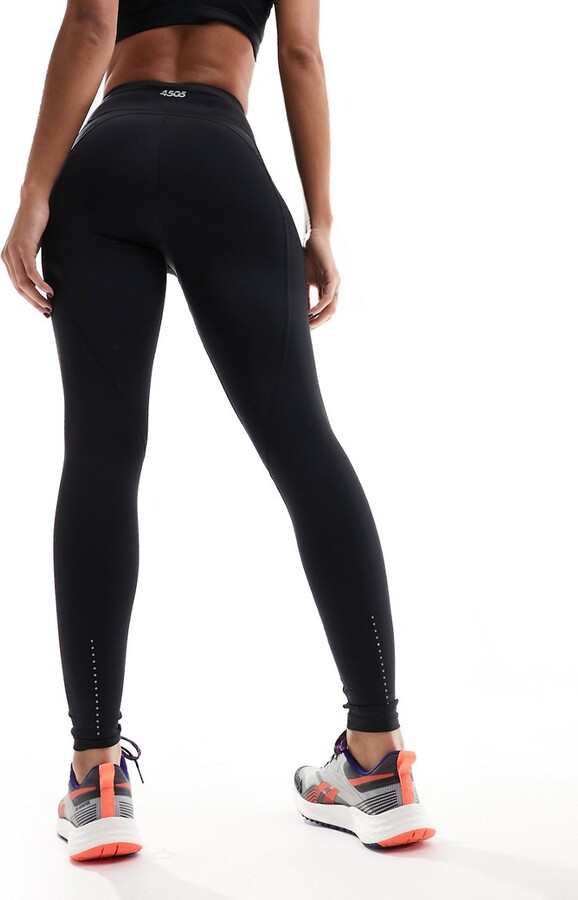 ASOS 4505 Icon running tie waist gym legging with phone pocket in black -  ShopStyle