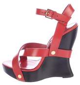 Thumbnail for your product : Tom Ford Leather Wedged Sandals