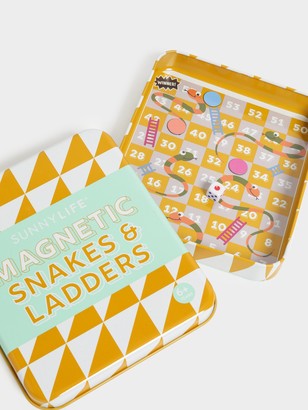 Sunnylife Magnetic Snakes & Ladders in Yellow & Blue