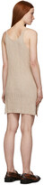 Thumbnail for your product : Marques Almeida Beige Knit V-Neck Short Dress