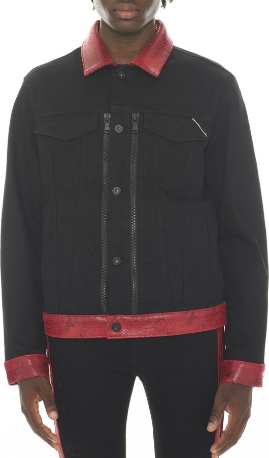 Cult of Individuality Type II Faux Leather & Denim Jacket ShopStyle