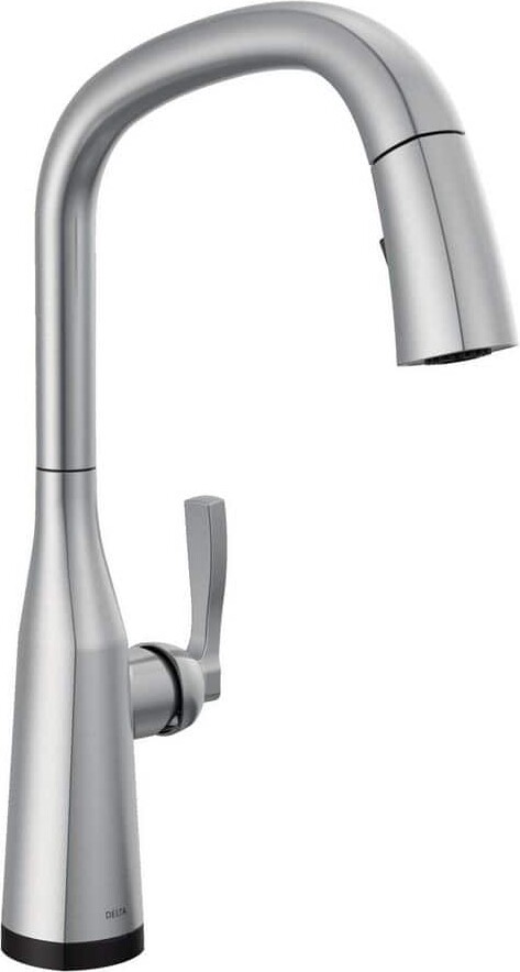 Stryke Touch/Touchless Arctic Stainless 17.25 in. H Pull Down Sprayer Kitchen Faucet with 360° Spout Swivel