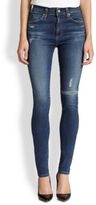 Thumbnail for your product : AG Adriano Goldschmied Farrah Distressed High-Rise Skinny Jeans