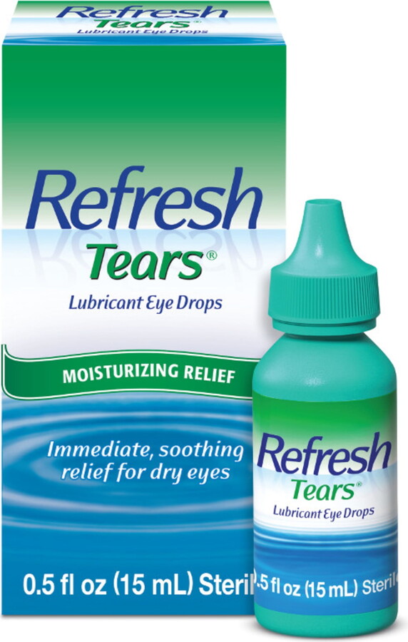 Refresh Tears Lubricant Eye Drops Artificial Tears, 15 ml, 1 Bottle