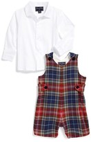 Thumbnail for your product : Oscar de la Renta Plaid Wool Romper & Cotton Dress Shirt (Baby Boys)