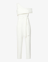 Thumbnail for your product : Lavish Alice One-shoulder stretch-crepe jumpsuit