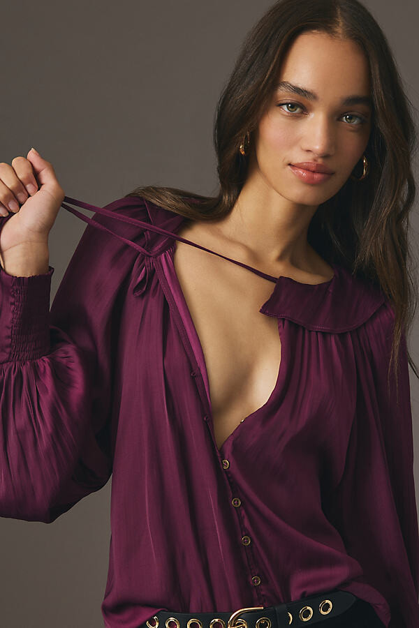 anthropologie peasant blouse