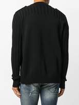 Thumbnail for your product : Pierre Balmain ribbed sleeve cardigan