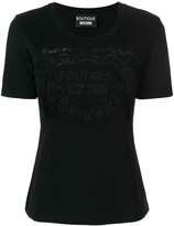 Boutique Moschino embroidered logo T- 
