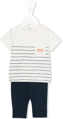Boss Kids - T-shirt and track pant set - kids - Cotton/Spandex/Elastane - 6 mth