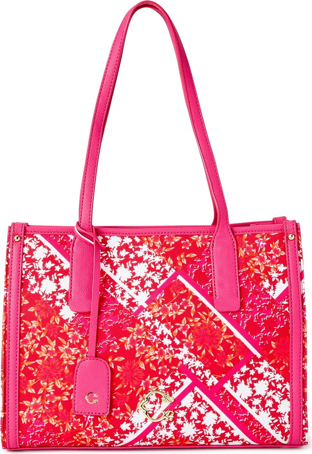 C. Wonder Women’s Adult Nala Floral Shopper Tote Bag Pink Floral