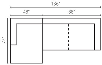 Joss & Main Melanie 136" Wide Sofa & Chaise - ShopStyle Armchairs