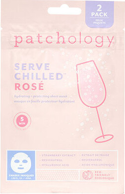 Patchology Serve Chilled Rose Sheet Mask- 2 Pack