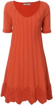 Thumbnail for your product : D-Exterior Short-Sleeve Flared Dress