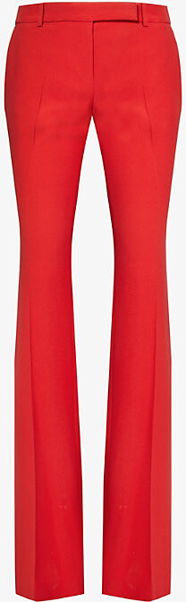 Red Bootcut Pants Women