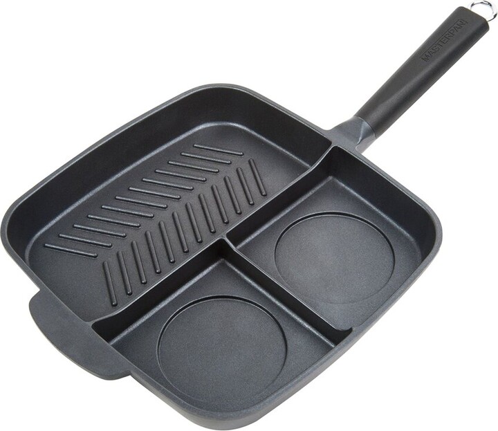 MasterPan 11 in. Crepe Pan & Healthy Ceramic Non-Stick Aluminium Cookware with Bakelite Handle
