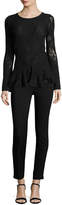 Thumbnail for your product : Fuzzi High-Waist Stretch-Knit Pants, Black